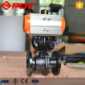 POV made WCB flange connection pneumatic ball valve PN1.6-4.0MPa